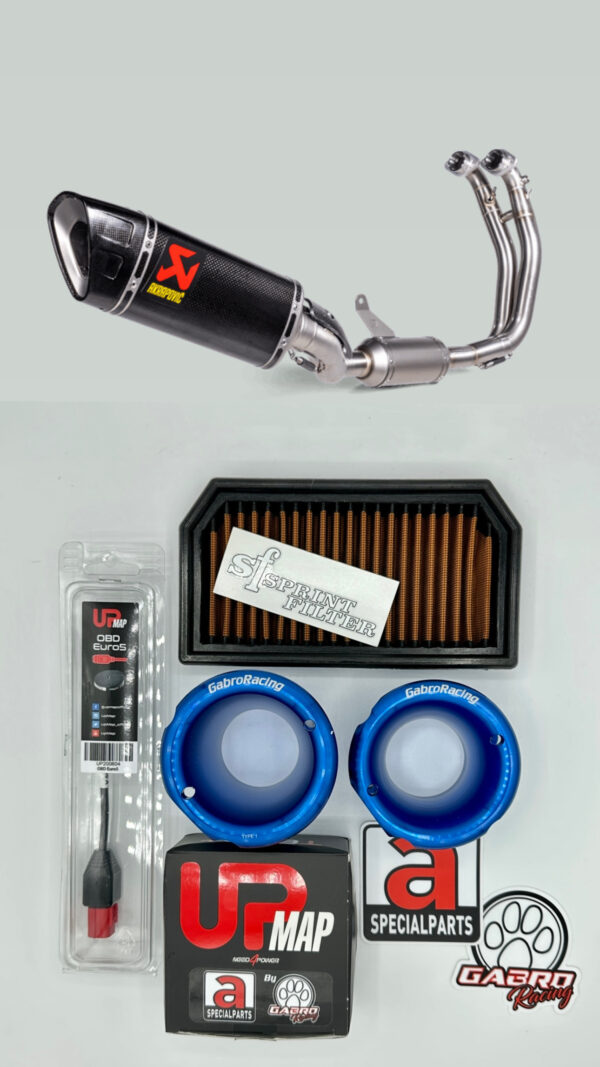 kit racing aprilia rs660 tuono 660 UpMap scarico akrapovic trombette grt filtro aria