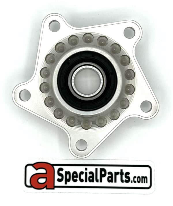 PORTACORNA IN ERGAL SPROCKET CARRIER DILONE ARGENTO SILVER APRILIA V2 V4 DORSODURO CAPONORD