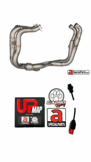 COLLETTORI HEADERS TITANIO SPARK PER RSV4 E TUONO V4 2021-2024 UPMAP EURO 5